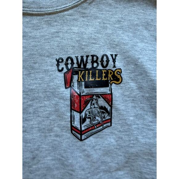 Cowboy Killers The Original Coors Cowboy, Grey Sweatshirt, Womens's Size Small - Picture 3 of 6